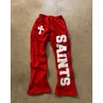 thumbnail image 3 of Pantalones holgados informales con bordados de letras de estilo nuevo europeo y americano para hombre, pantalones anchos de gran tamaño a la moda de hip-hop rock Y2k, 3 of 4