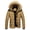 Khaki, variant on comerut Winter Down Coat Extra Thick Highly Warm Padded High Collar Men Jacket for Outdoor