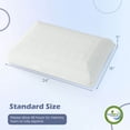 thumbnail image 3 of Costway Bamboo Charcoal Memory Foam Pillow Set of 2 with Machine-washable Pillowcase, 3 of 10
