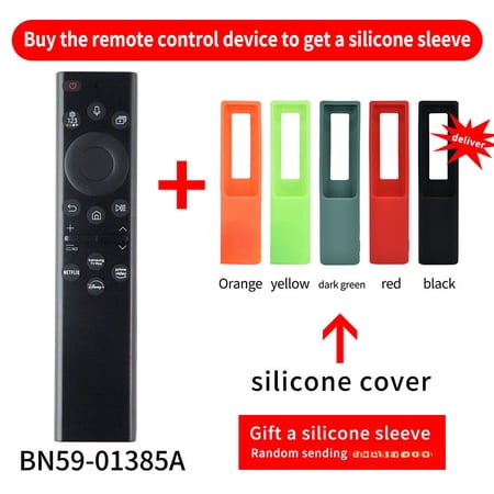 New BN59-01385A For Samsung Solar Rechargeable Voice TV Remote 01385B With Cover