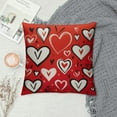 thumbnail image 2 of Nawypu  I Love U XOXO Valentine Hearts Throw Pillow Covers, Love Wedding Cushion Case Decoration for Sofa Couch, 2 of 5