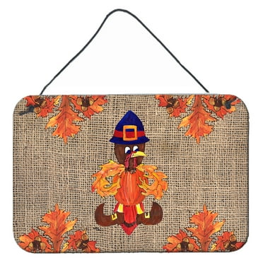 Thanksgiving Turkey Pilgram Fleur de lis Wall or Door Hanging Prints