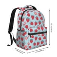 thumbnail image 2 of Fotbe Strawberries Pattern Casual Backpack for School, Travel, and Outdoor Activities - Durable, Lightweight, and Comfortable, 2 of 5