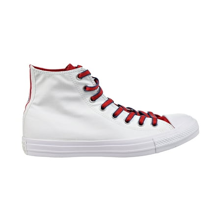 

Converse Chuck Taylor All Star High Top Mens Shoes White/Gym Red/Navy 160466c