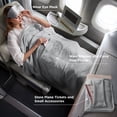 thumbnail image 2 of Manta de viaje Bedsure Airplane Compact con bolsa de almacenamiento gris, 2 of 7