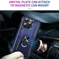 thumbnail image 3 of Designed for iPhone 15 Pro Max Case, Military Grade Protective Phone Case Cover with Enhanced Metal Ring Kickstand [Support Magnet Car Mount] Compatible with iPhone 15 Pro Max, Blue, 3 of 6