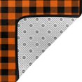 thumbnail image 4 of Halloween Shaggy Rugs for Living Room, halloween plaid pumpkin Area Rug for Bedroom, Non Slip Carpet Floor Cover Mat, Washable Rug Kids Room Nursery Halloween Decor 80x58in, 4 of 5