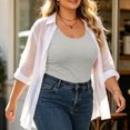 thumbnail image 6 of Zormilly Plus Size Tank Tops for Women Sleeveless Scoop Neck Tank Tops Slim Fit Casual Soft Top, L-5XL, 6 of 7