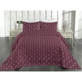 thumbnail image 2 of Ambesonne Boho Quilted Bedspread Set 3 Pcs, Sun and Moon Bohemian Night, Queen, Plum and Camel, 2 of 4