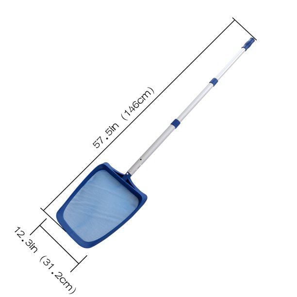 Filet d'écumoire à feuilles pour piscine Mainstays avec poteau en aluminium de 42 po