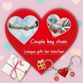 thumbnail image 4 of Personalized Brick Matching Heart Keychains - Valentine's Gifts for Mom, Dad, Couple, Boyfriend, Girlfriend, Lovers, 4 of 10