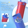 thumbnail image 5 of JTF Kids Water Dental Flosser for Ages 6+ with 5 Nozzles, Fun Stickers and Travel Bag, 4 Modes IPX7 Waterproof 230ML Telescopic Tank Portable Cordless Water Flosser Rechargeable for Boys and Girls, 5 of 9