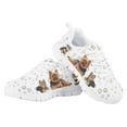 thumbnail image 4 of Pzuqiu Yorkshire Little Girls Tennis Shoes Size 11 Breathable Light Weight Kids Sneakers Dog Paw Lace Up Running Shoes Animal Print, 4 of 7