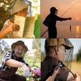 thumbnail image 4 of Mosquito Head Net Mesh, Head Face Neck Face Cover Fly Netting Hood from Midges Bugs Gnats, Fits Hats & Caps, 4 Pack with Carry Bags, Black, 4 of 7