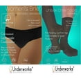 thumbnail image 2 of Underworks Combo - Women Panties and Crew Socks -10-Pack of Womens Disposable 100% Cotton Underwear and 10-Pack of Disposable Crew Socks - For Travel- Hospital Stays- Emergencies, 2 of 2