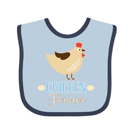 

Inktastic Chicken Farmer Gift Baby Boy or Baby Girl Bib