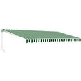 thumbnail image 3 of ALEKO AW13X10GWSTR00 Retractable Patio 13' x 10' Awning Canopy,  Green and White Striped Color, 3 of 7