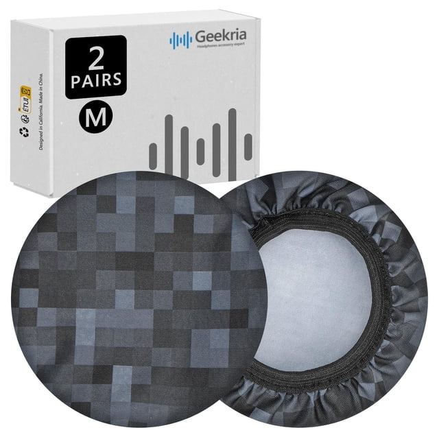 Fundas para auriculares Geekria Flex de tela para colocar sobre las orejas
