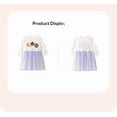 thumbnail image 3 of Emy Dola Little Girl Long Sleeve Tutu Dress Cotton Casual Applique Tulle Dresses Tollder Kids A-line Christams Party Dress, 3 of 8