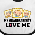 thumbnail image 4 of Inktastic My Grandparents Love Me Boys or Girls Baby Bib, 4 of 4