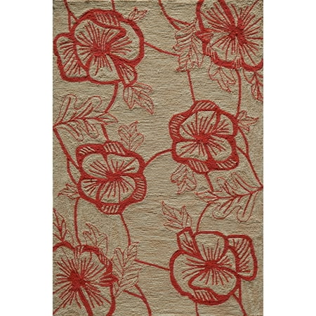 Momeni Summit Coral Hand-Hooked Rug (2' X 3')
