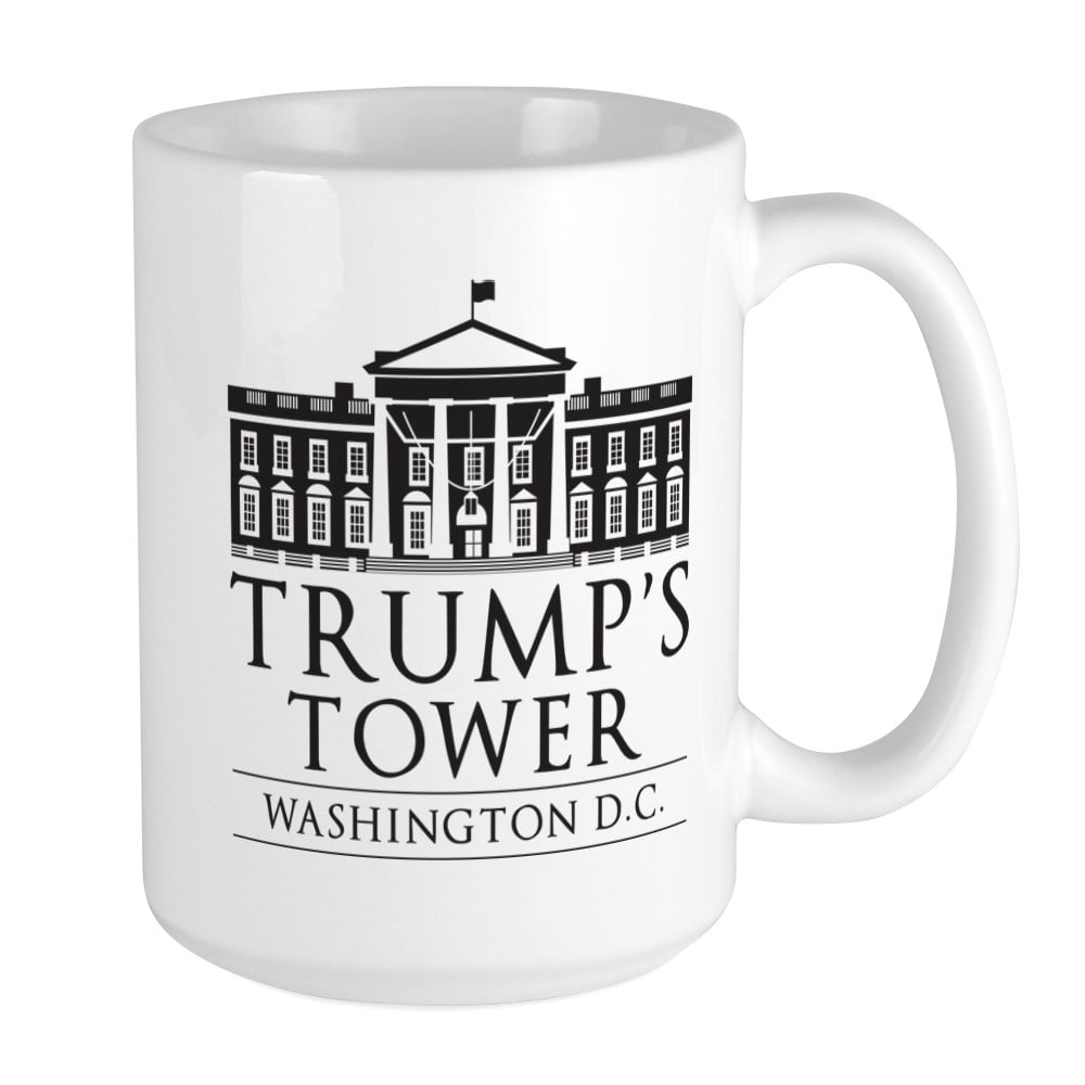 CafePress - Believe In America Donald Trump Mug - 11 oz Ceramic Mug -  Novelty Coffee Tea Cup