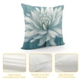 thumbnail image 4 of Fenyluxe Flowers Blue Background Painting Fashion Style Dirt-Resistant Throw Pillow Covers Zipper Closure for Couch Sofa Bed Living Room Bedroom Year-Round Use 1PC 24x24in, 4 of 5