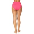 thumbnail image 4 of Anne Cole Womens Hi Waist Shirred Bottom, XL, Pink, 4 of 4
