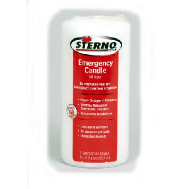 Sterno 40256 6 in. Column Unscented Emergency Candle Walmart Canada