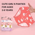 thumbnail image 5 of Girls' 100% Cotton Soft Underwear Toddler Kids Breathable Panties 6 Pack for 2-8 Years, 5 of 7