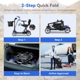 thumbnail image 2 of Adult & Senior-Friendly Portable Electric Scooter - Lightweight Folding Mobility Scooter (47lbs), 24V 270W Removable Lithium Battery, Included Storage Basket & Charger, 2 of 8