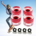 thumbnail image 2 of S SERENABLE Roues de Planche à Roulettes Lumineuses 4x Roue en PU Flash Accessoires de Remplacement Rouge, 2 of 7