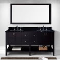 thumbnail image 2 of Virtu ED-30072-BGSQ-GR Winterfell 72 Inch Double Bathroom Vanity Set In Grey, 2 of 7