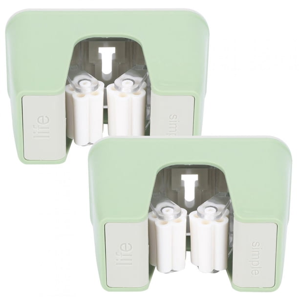 Herramientas para mejorar el hogar, 2 piezas de soporte para escobas y trapeadores resistentes sin perforaciones para el baño, rendimiento inigualable
