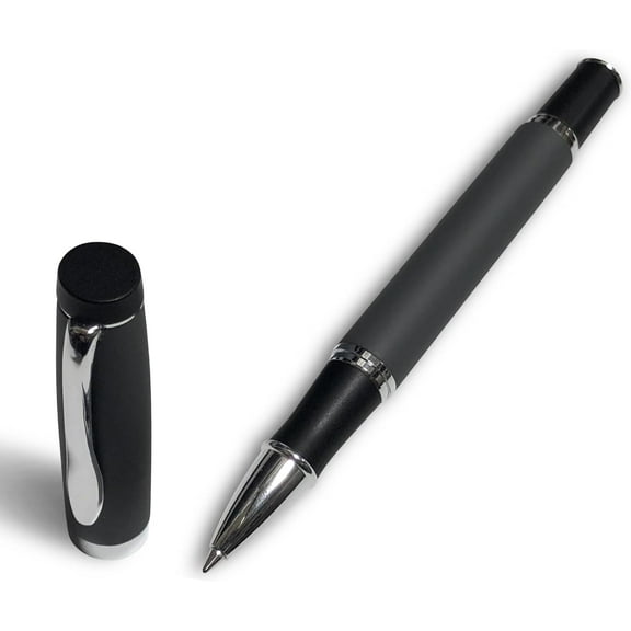 Gripper Rollerball Pen - Matt Black with Anti Slip Grip (Budget Friendly Pen)