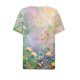 thumbnail image 4 of Fiudx Ofertas Flash Del Día Solo En Línea Blusa de Manga Corta Estampada a La Moda para Mujer, Blusas Informales con Cuello En V, 4 of 5