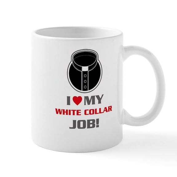 CafePress - Collar Mugs - 11 oz Ceramic Mug - Novelty Coffee Tea Cup