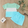 Boys Outfits Set Toddler Boys Short Sleeve Clothing Children Patchwork