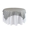 thumbnail image 2 of Your Chair Covers - 60 x 60 Inch Square Polyester Tablecloth Gingham Checkered Black, 2 of 2