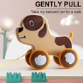 thumbnail image 3 of Children's Drag Toy Driver Pull Rope To Pull Animal Car Educational Toys, 3 of 5