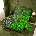 thumbnail image 2 of meiyoeat Gamer Pixel Art Print Queen Sheets For Boys,Personalized Initial Letter C Queen Sheet Sets,4-Piece,1 Flat Sheet,1 Fitted Sheet And 2 Pillowcases, 2 of 6