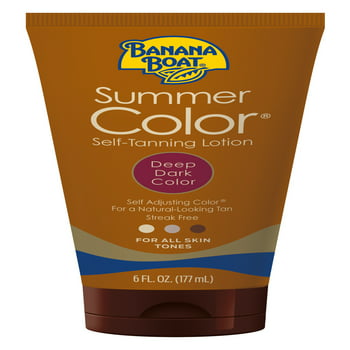 Banana Boat Summer Color Self-Tanning Lotion, Deep/Dark, 6 fl oz