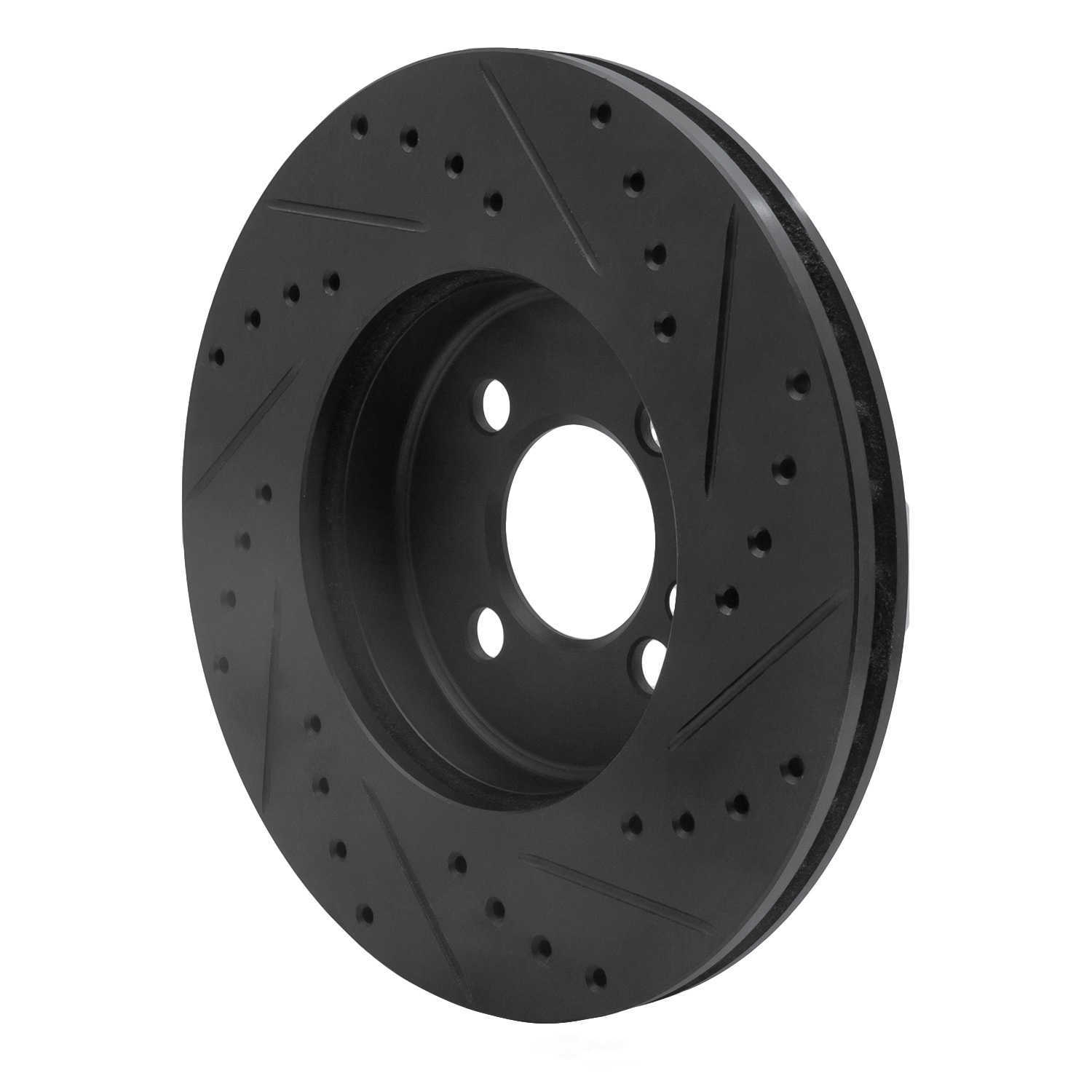 Dynamic Friction Company 633-32005L DFC Brake Rotor - Drilled And Slotted - Black