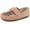 Brown, variant on Zizor Women's Warm Fuzzy Plaid Slippers Cozy Slippers for Women