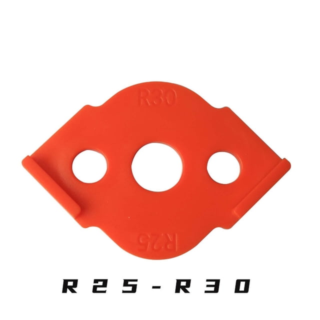 Clearance Sales Router Templates 1-piece Woodworking Semi-fillet Quick Positioner R Angle Gauge Woodworking Trimming Machine Semi-fillet Quick Positioning Molder