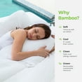 thumbnail image 4 of Cariloha Resort Bamboo Viscose 4-Piece Bed Sheet Set - Cooling, Odor-Resistant, Sustainable, Hypoallergenic, Soft and Durable - Flat and Fitted Sheets and Two Pillowcases - King - Blue Lagoon, 4 of 7