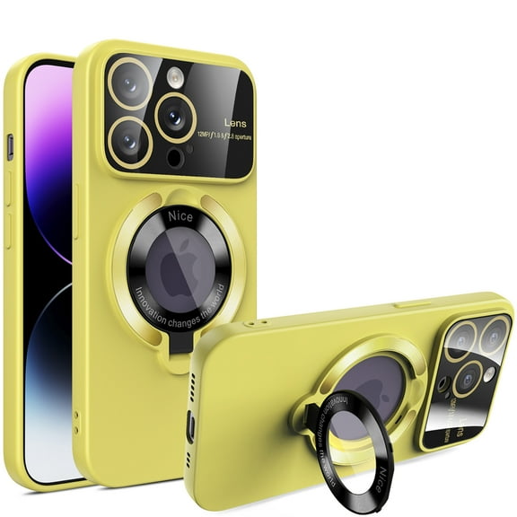 Allytech iPhone 14 Pro Max Mangetic Case, Compatible with Magsafe Kickstand Camera Lens Protective Shockproof Bumper Rugged Hybrid Phone Case for Apple iPhone 14 Pro Max - Green