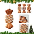 thumbnail image 5 of karymi Christmas Mood Layout Gingerbread Decorations Glutinous Powder Snowflake Candy Pendants Christmas Tree Foam Pendants Set Christmas Decorations, 5 of 6
