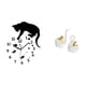 thumbnail image 5 of Elegante Reloj De Pared Con Diseño De Gato Cisne, Silencioso, Analógico, Para Decoración De Sala De Estar, Granja, Comedor, Escuela, Estantería, Entrada, 5 of 8