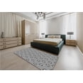 thumbnail image 5 of Ahgly Company Machine Washable Indoor Round Transitional Gray Cloud Gray Area Rugs, 3' Round, 5 of 7